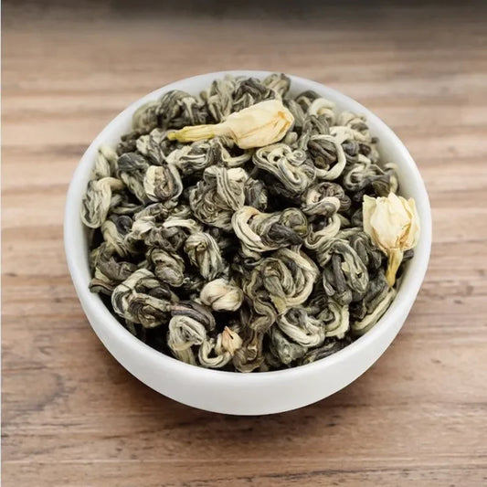 Premium Guangxi [Pearl Jasmine] Green Tea Canned Gift Set 250/500g - YIQIN TEA HOUSE | yiqinteahouse.com | flower tea, pearl jasmine, tea