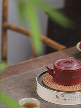 Load and play video in Gallery viewer, Full Handmade Yixing Zisha Teapot [Zhu Bao Ping An 竹报平安] (Long Xue Sha - 200ml)
