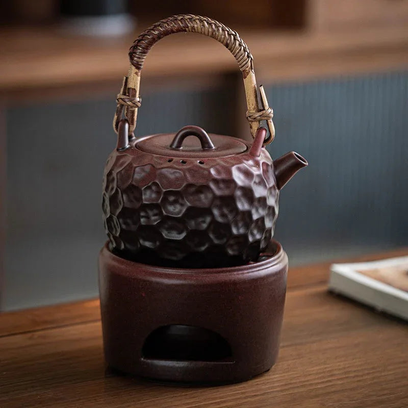 复古陶瓷 围炉煮茶 [提梁锤点壶] 600ml