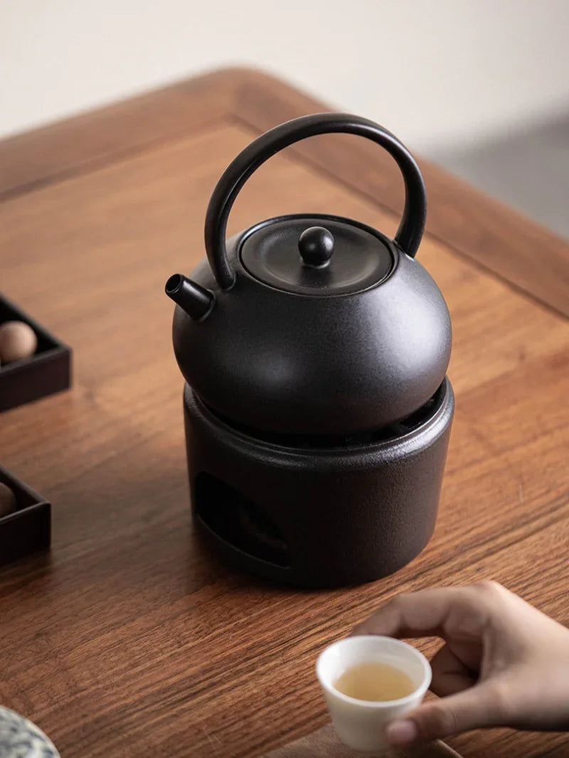 Retro Ceramic Direct Fire Teapot [Wang Yue Tiliang Pot] 800ml
