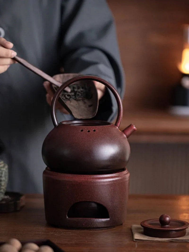 Retro Ceramic Direct Fire Teapot [Wang Yue Tiliang Pot] 800ml