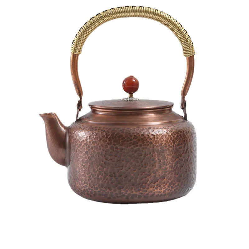 Retro Copper [Barrel Hammer Pattern] Kettle 1.4L - YIQIN TEA HOUSE | yiqinteahouse.com | kettle, teaware