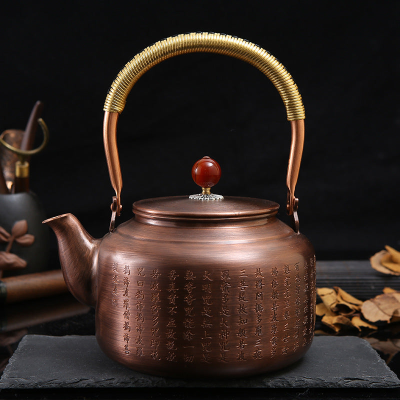 Retro Copper [Barrel Xin Jing] Kettle 1.4L - YIQIN TEA HOUSE | yiqinteahouse.com | kettle, teaware