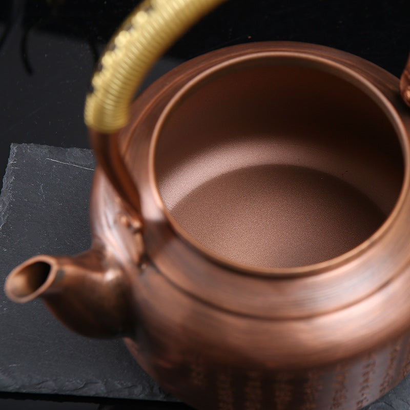 Retro Copper [Barrel Xin Jing] Kettle 1.4L - YIQIN TEA HOUSE | yiqinteahouse.com | kettle, teaware