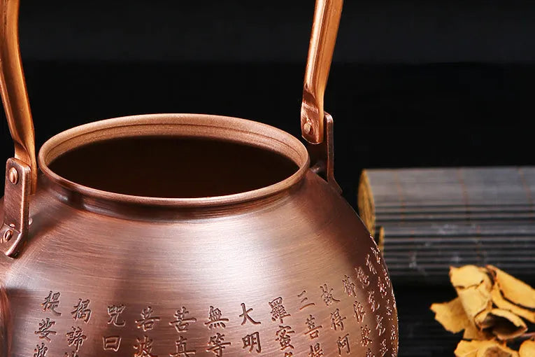 Retro Copper [Xin Jing] Kettle 1.3L - YIQIN TEA HOUSE | yiqinteahouse.com | kettle, teaware