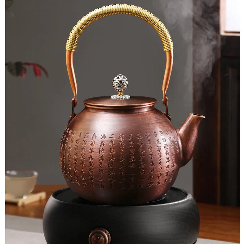 Retro Copper [Xin Jing] Kettle 1.3L - YIQIN TEA HOUSE | yiqinteahouse.com | kettle, teaware