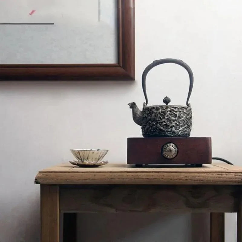 Walnut Electric Ceramic Heater - YIQIN TEA HOUSE | yiqinteahouse.com | electric ceramic heater, tea stove, teaware