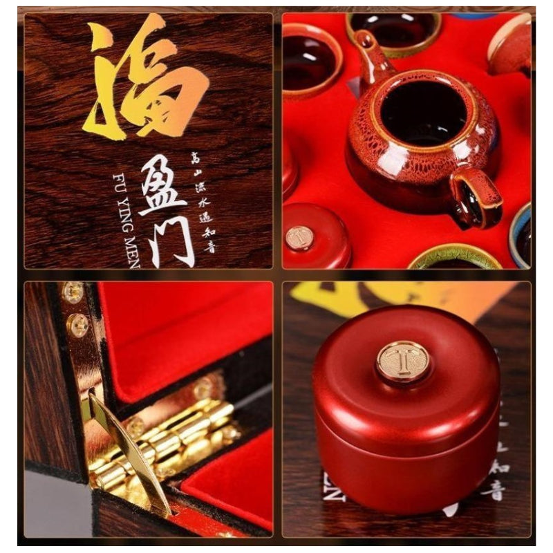 Wuyi [Jin Jun Mei / Lapsang Souchong / Teaware] Gift Box Set 150g - YIQIN TEA HOUSE | yiqinteahouse.com | black tea, gift, jin jun mei, lapsang souchong, tea