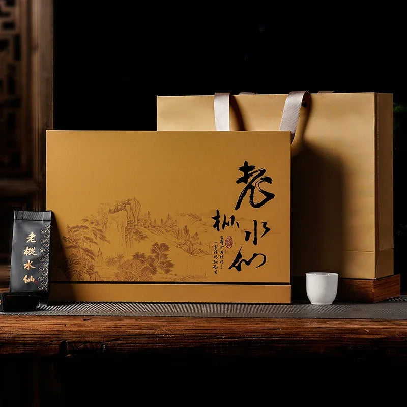 Wuyi Yan Cha [Wuyi Narcissus] Oolong Tea Gift Box Set 250g - YIQIN TEA HOUSE | yiqinteahouse.com | gift, oolong tea, tea, wuyi narcissus