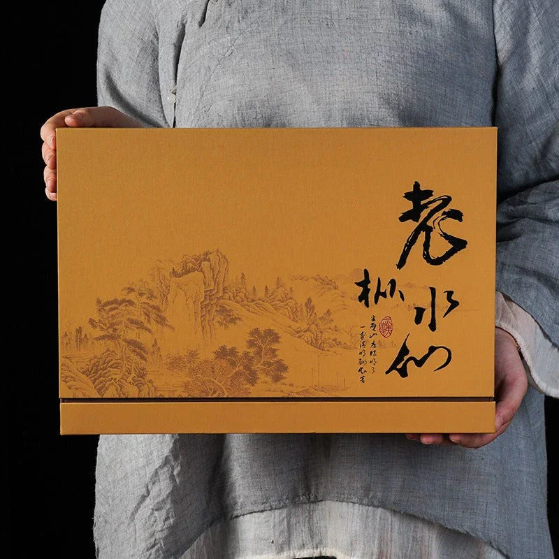 Wuyi Yan Cha [Wuyi Narcissus] Oolong Tea Gift Box Set 250g - YIQIN TEA HOUSE | yiqinteahouse.com | gift, oolong tea, tea, wuyi narcissus