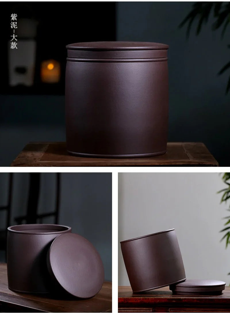 Yixing Zisha Tea Cake Caddy [Gu Yun] 3 Saiz