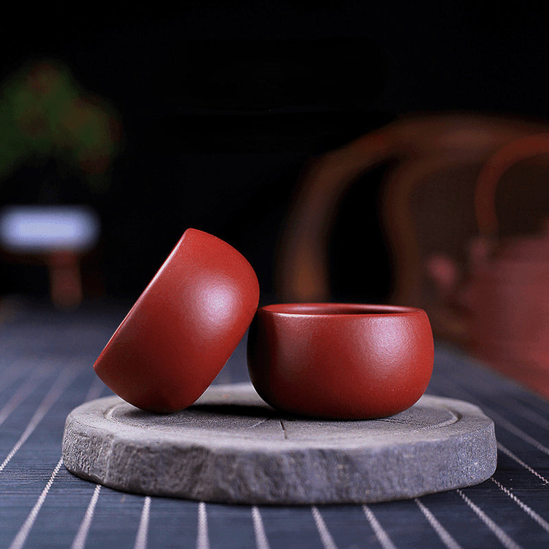 Yixing Zisha Tea Cup [Dahongpao] 50/90ml - YIQIN TEA HOUSE | yiqinteahouse.com | tea cup, teaware