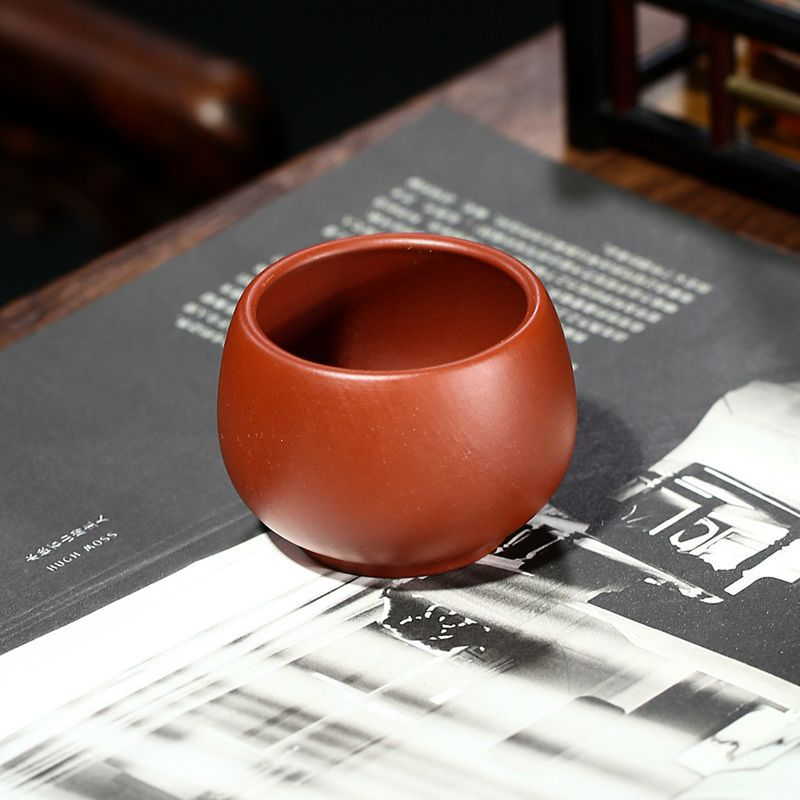 Yixing Zisha Tea Cup [Dahongpao] 50/90ml - YIQIN TEA HOUSE | yiqinteahouse.com | tea cup, teaware