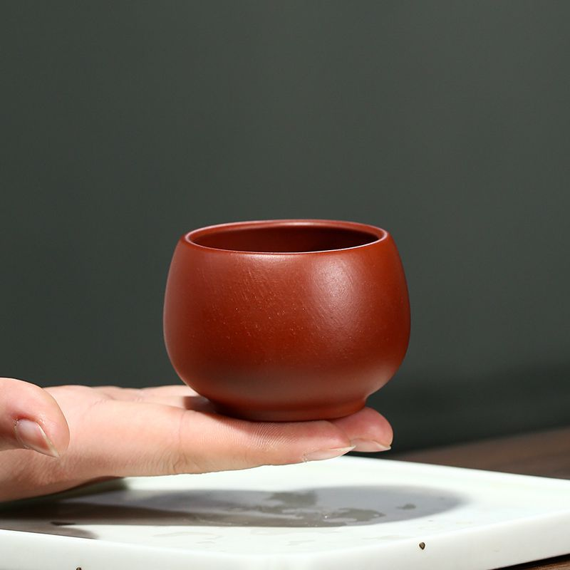 Yixing Zisha Tea Cup [Dahongpao] 50/90ml - YIQIN TEA HOUSE | yiqinteahouse.com | tea cup, teaware