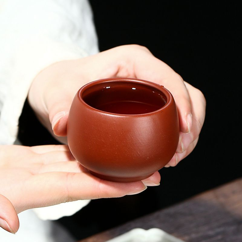 Yixing Zisha Tea Cup [Dahongpao] 50/90ml - YIQIN TEA HOUSE | yiqinteahouse.com | tea cup, teaware