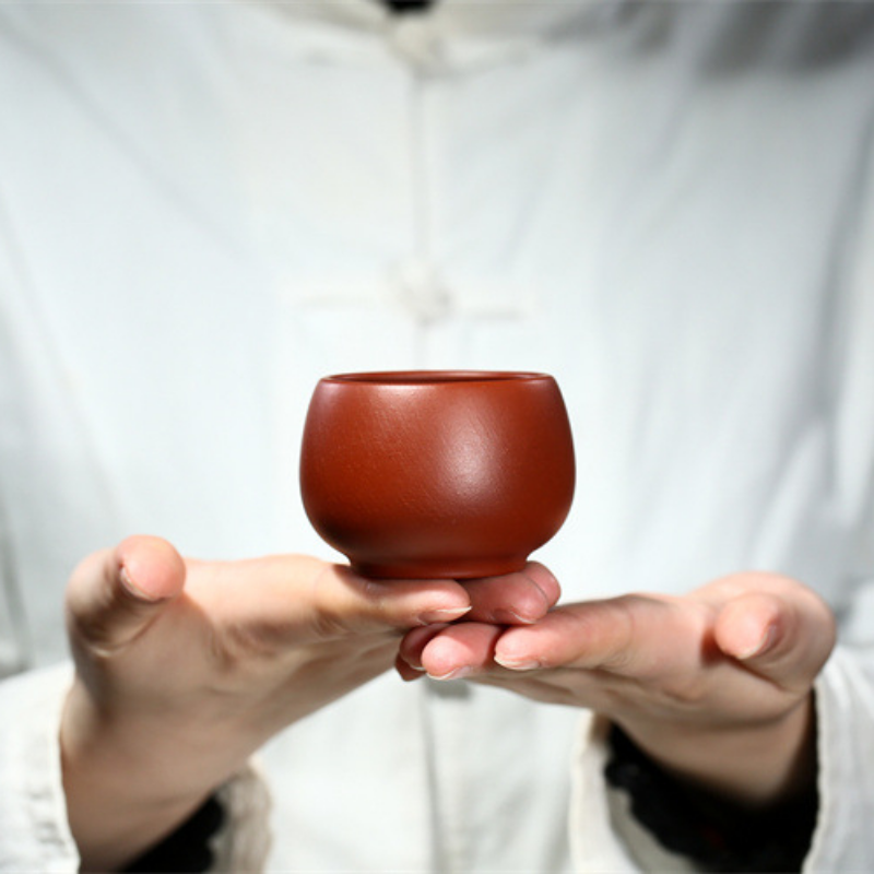 Yixing Zisha Tea Cup [Dahongpao] 50/90ml - YIQIN TEA HOUSE | yiqinteahouse.com | tea cup, teaware