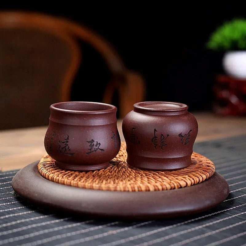 Yixing Zisha Tea Cup [Peaceful] (Zi Ni - 100ml) - YIQIN TEA HOUSE | yiqinteahouse.com | tea cup, teaware