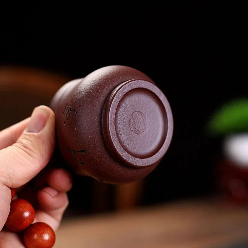 Yixing Zisha Tea Cup [Peaceful] (Zi Ni - 100ml) - YIQIN TEA HOUSE | yiqinteahouse.com | tea cup, teaware