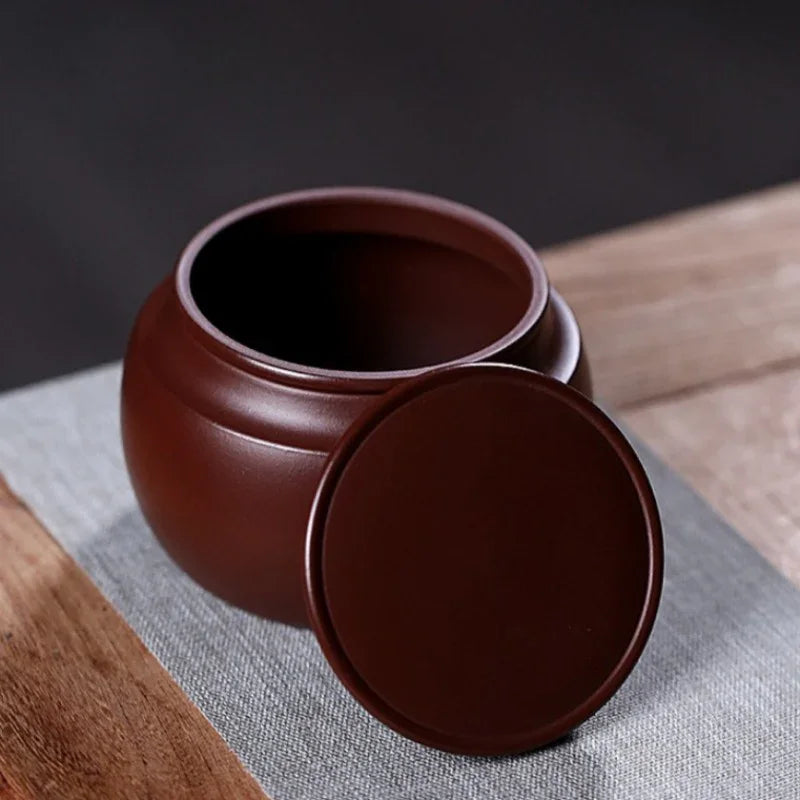 Yixing Zisha Tea Jar Tea Caddy [Sheng Xiang] - YIQIN TEA HOUSE | yiqinteahouse.com | tea accessories, tea jar, teaware
