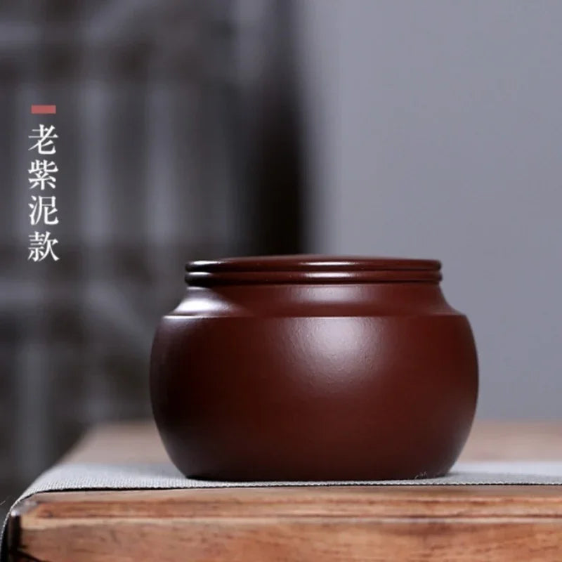 Yixing Zisha Tea Jar Tea Caddy [Sheng Xiang] - YIQIN TEA HOUSE | yiqinteahouse.com | tea accessories, tea jar, teaware