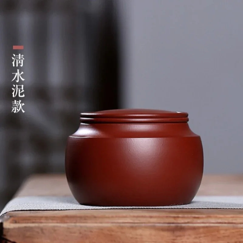 Yixing Zisha Tea Jar Tea Caddy [Sheng Xiang] - YIQIN TEA HOUSE | yiqinteahouse.com | tea accessories, tea jar, teaware