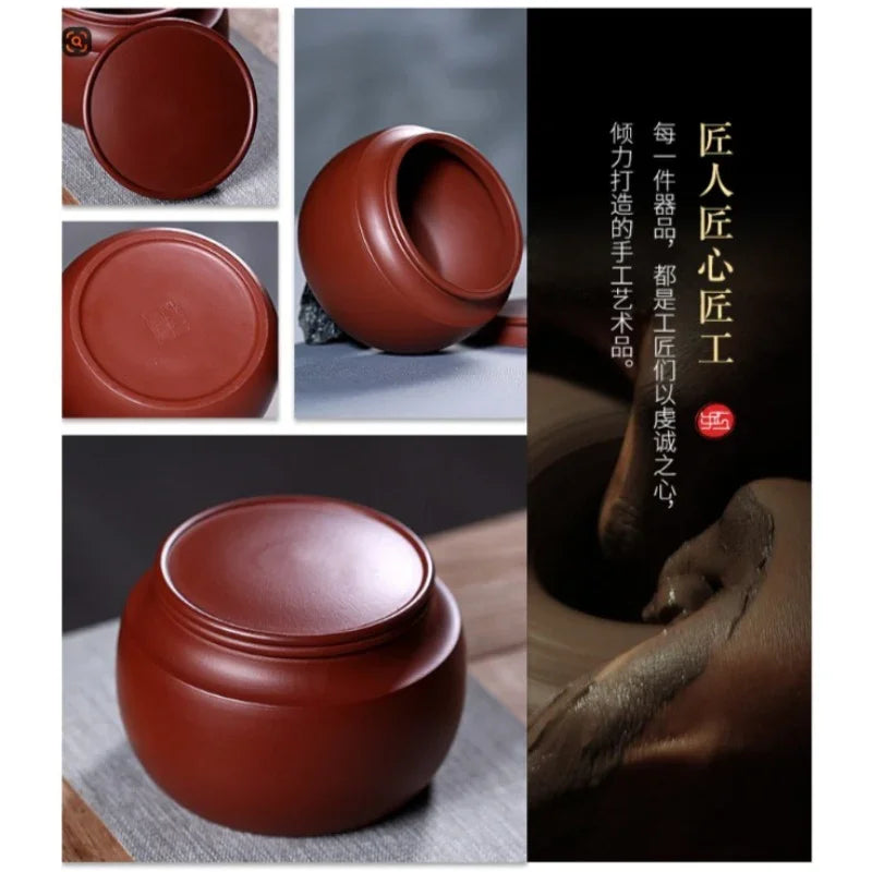 Yixing Zisha Tea Jar Tea Caddy [Sheng Xiang] - YIQIN TEA HOUSE | yiqinteahouse.com | tea accessories, tea jar, teaware