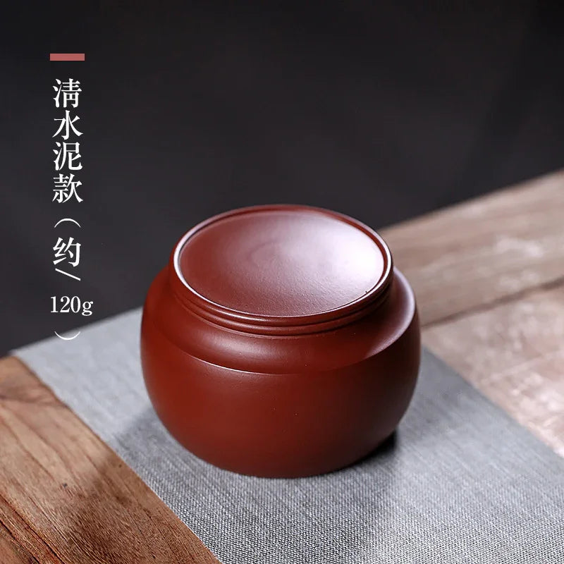 Yixing Zisha Tea Jar Tea Caddy [Sheng Xiang] - YIQIN TEA HOUSE | yiqinteahouse.com | tea accessories, tea jar, teaware