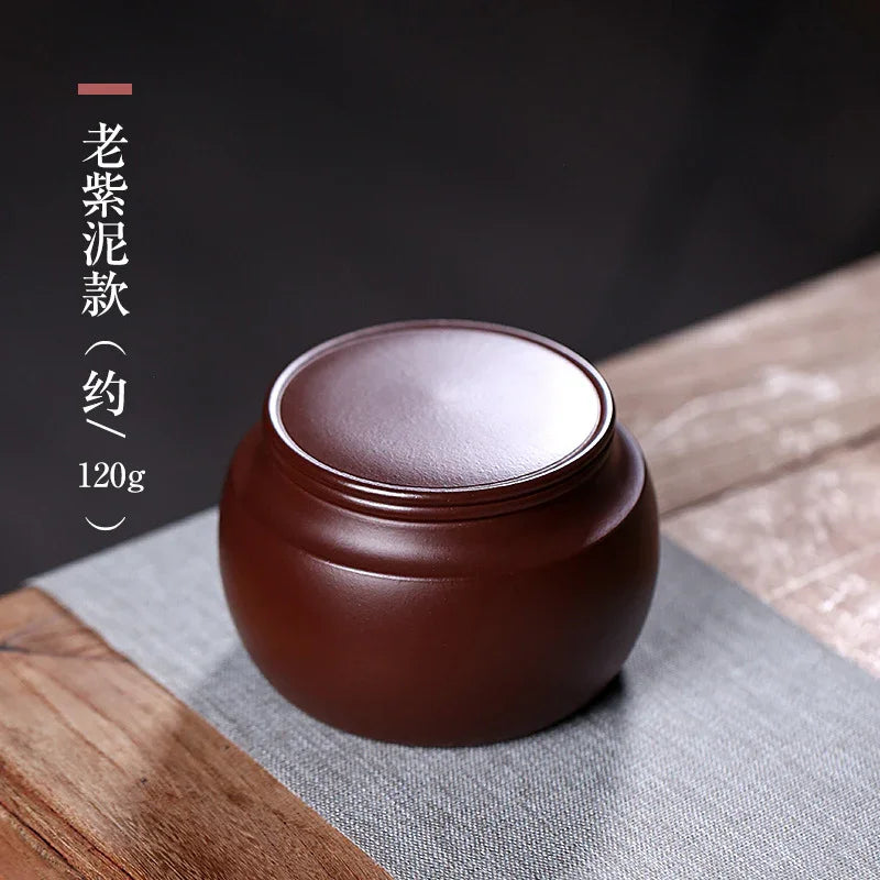 Yixing Zisha Tea Jar Tea Caddy [Sheng Xiang] - YIQIN TEA HOUSE | yiqinteahouse.com | tea accessories, tea jar, teaware