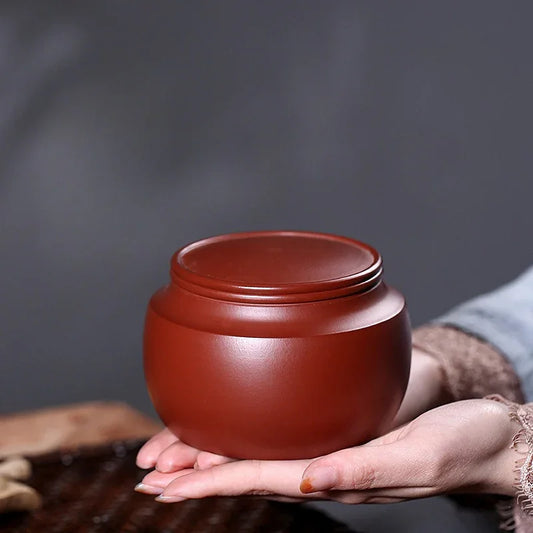 Yixing Zisha Tea Jar Tea Caddy [Sheng Xiang] - YIQIN TEA HOUSE | yiqinteahouse.com | tea accessories, tea jar, teaware