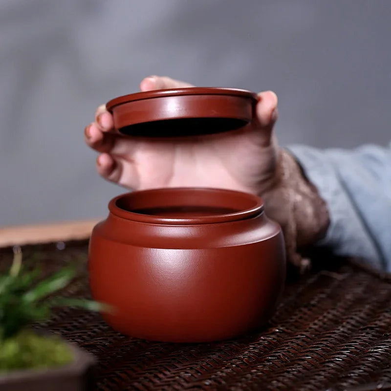 Yixing Zisha Tea Jar Tea Caddy [Sheng Xiang] - YIQIN TEA HOUSE | yiqinteahouse.com | tea accessories, tea jar, teaware