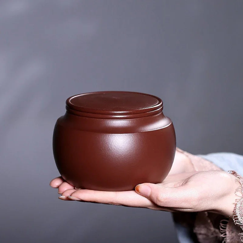 Yixing Zisha Tea Jar Tea Caddy [Sheng Xiang] - YIQIN TEA HOUSE | yiqinteahouse.com | tea accessories, tea jar, teaware