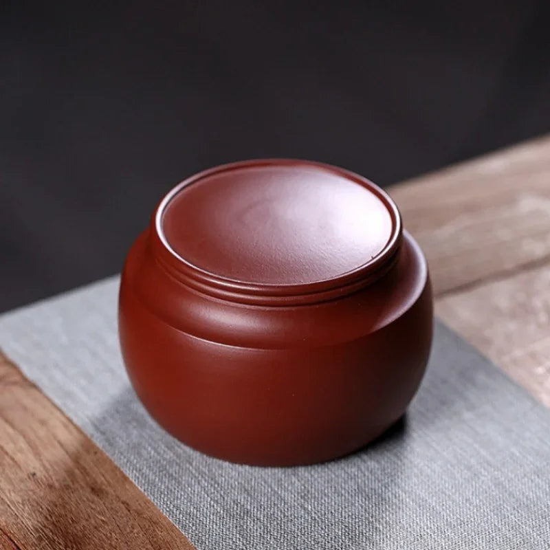 Yixing Zisha Tea Jar Tea Caddy [Sheng Xiang] - YIQIN TEA HOUSE | yiqinteahouse.com | tea accessories, tea jar, teaware