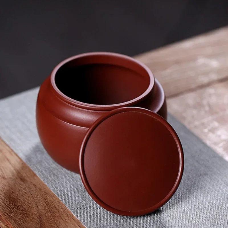 Yixing Zisha Tea Jar Tea Caddy [Sheng Xiang] - YIQIN TEA HOUSE | yiqinteahouse.com | tea accessories, tea jar, teaware