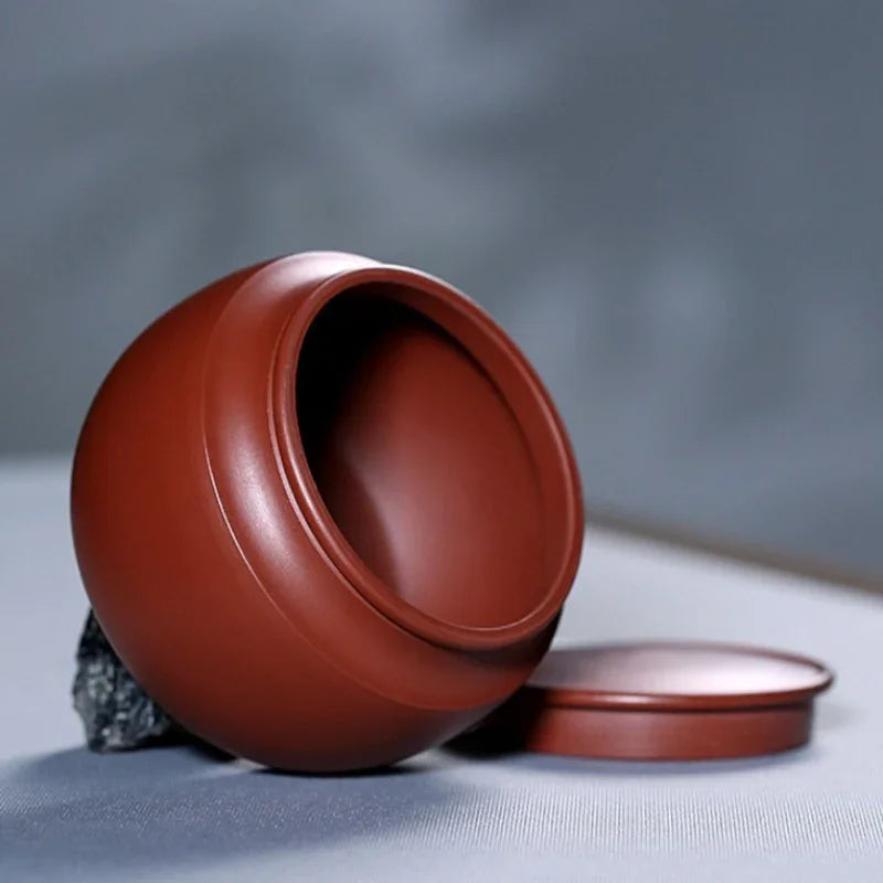 Yixing Zisha Tea Jar Tea Caddy [Sheng Xiang] - YIQIN TEA HOUSE | yiqinteahouse.com | tea accessories, tea jar, teaware