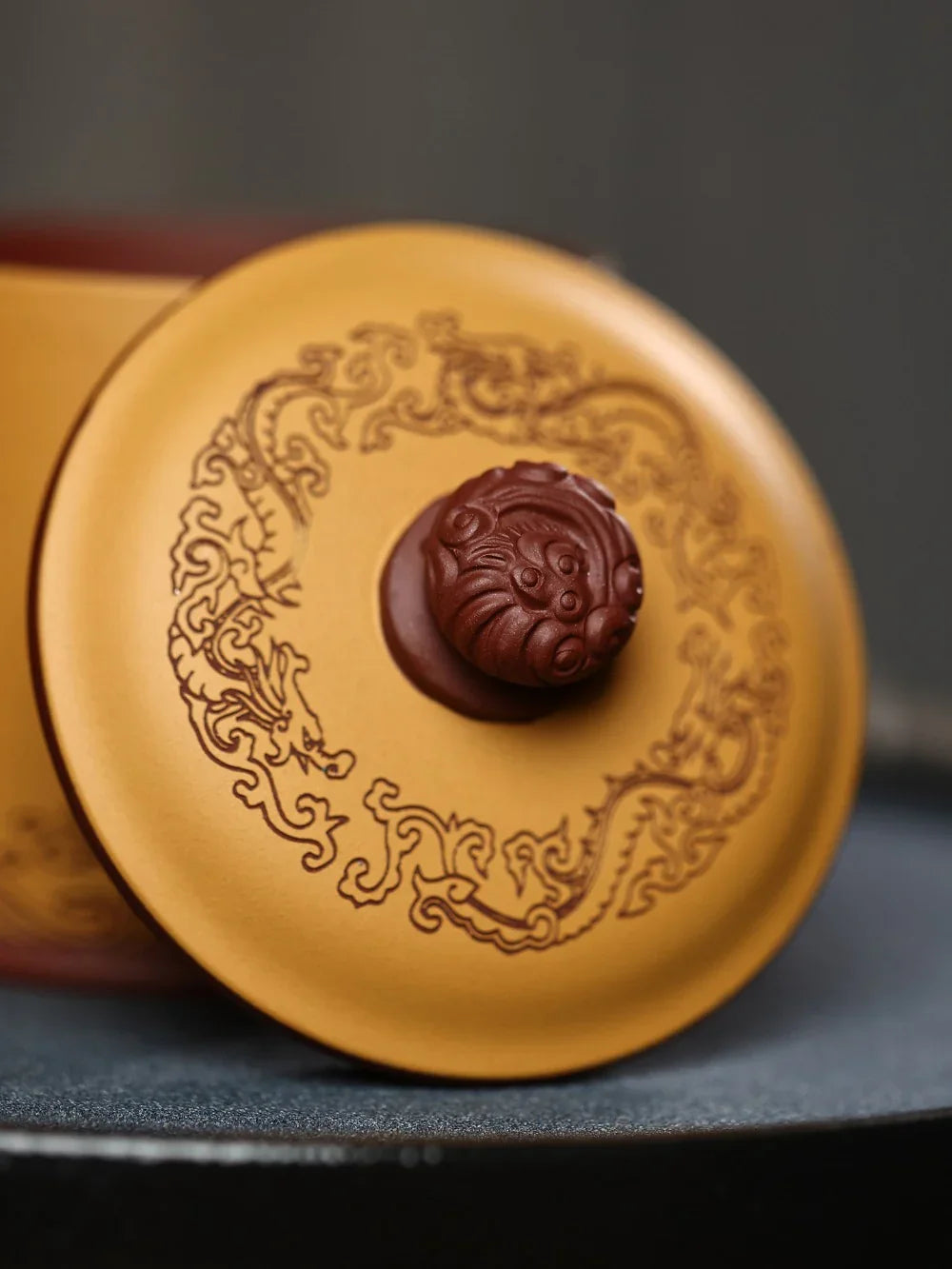 Yixing Zisha Tea Mug [Guanhai Tingtao] (Huangjin Duan Ni / Zi Ni - 500ml) - YIQIN TEA HOUSE | yiqinteahouse.com | tea mug, teaware