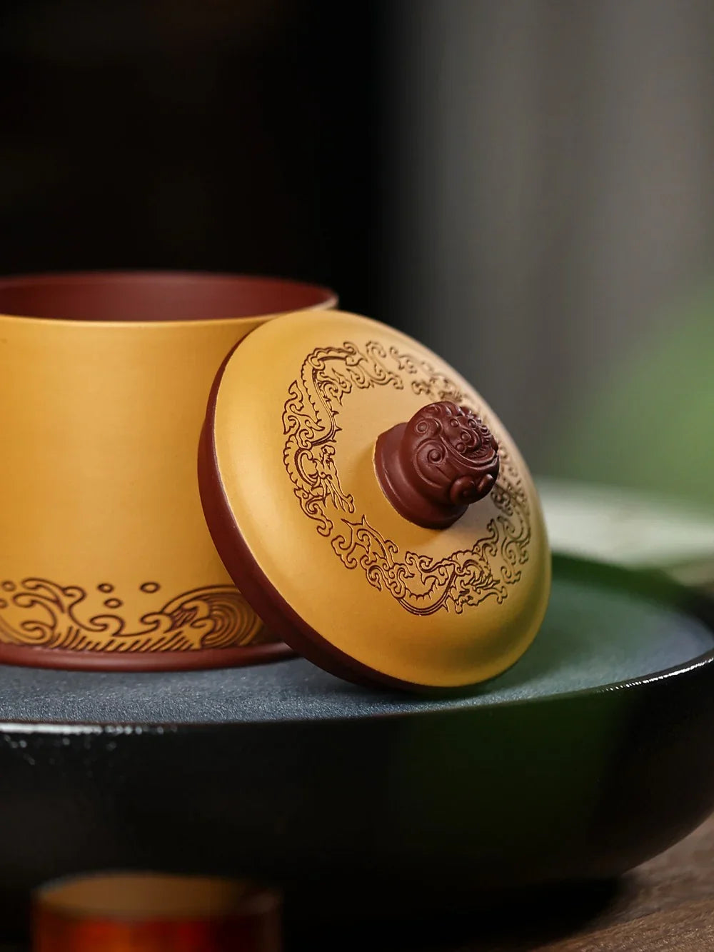 Yixing Zisha Tea Mug [Guanhai Tingtao] (Huangjin Duan Ni / Zi Ni - 500ml) - YIQIN TEA HOUSE | yiqinteahouse.com | tea mug, teaware