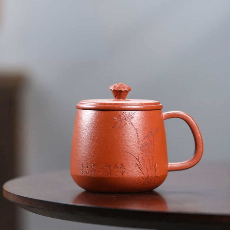 Yixing Zisha Tea Mug [Lotus Seed] 380ml - YIQIN TEA HOUSE | yiqinteahouse.com | tea mug, teaware