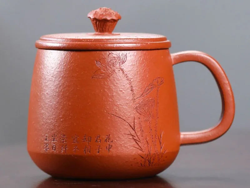 Yixing Zisha Tea Mug [Lotus Seed] 380ml - YIQIN TEA HOUSE | yiqinteahouse.com | tea mug, teaware