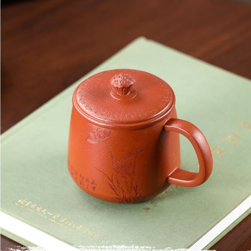 Yixing Zisha Tea Mug [Lotus Seed] 380ml - YIQIN TEA HOUSE | yiqinteahouse.com | tea mug, teaware