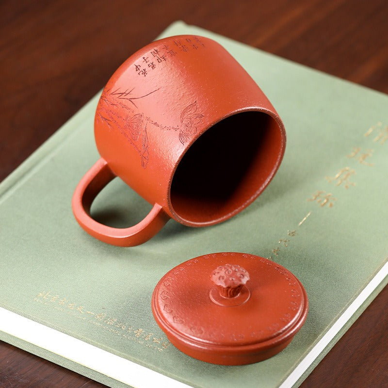 Yixing Zisha Tea Mug [Lotus Seed] 380ml - YIQIN TEA HOUSE | yiqinteahouse.com | tea mug, teaware