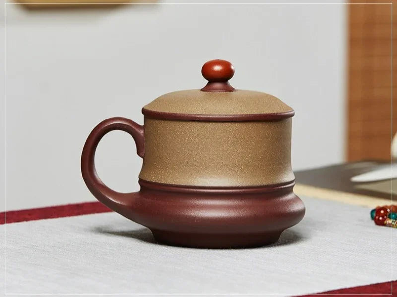 Yixing Zisha Tea Mug [Moon Shadow] (Duan Ni / Zi Ni - 470ml)