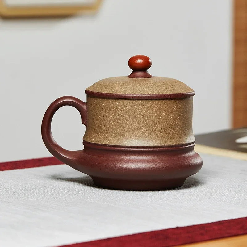 Yixing Zisha Tea Mug [Moon Shadow] (Duan Ni / Zi Ni - 470ml)