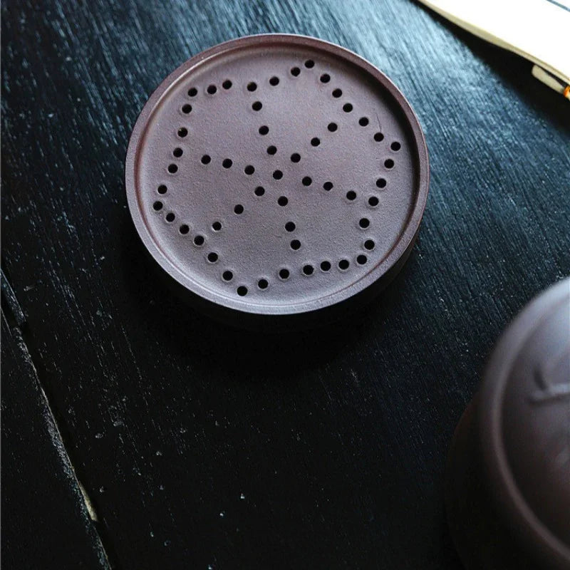 Yixing Zisha Tea Mug with Filter [Bamboo] 5pcs Set (Lao Zi Ni - 450ml) - YIQIN TEA HOUSE | yiqinteahouse.com | tea mug, teaware