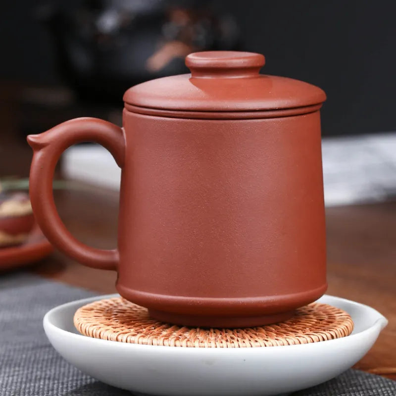 Yixing Zisha Tea Mug with Filter [Blessing] 450ml - YIQIN TEA HOUSE | yiqinteahouse.com | new arrival, tea mug, teaware