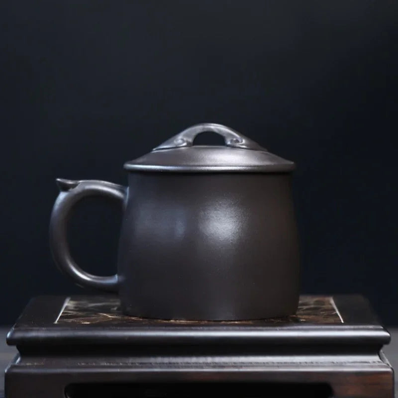 Cawan Teh Zisha Yixing dengan Penapis [Ruyi] (Shi Huang - 400ml)