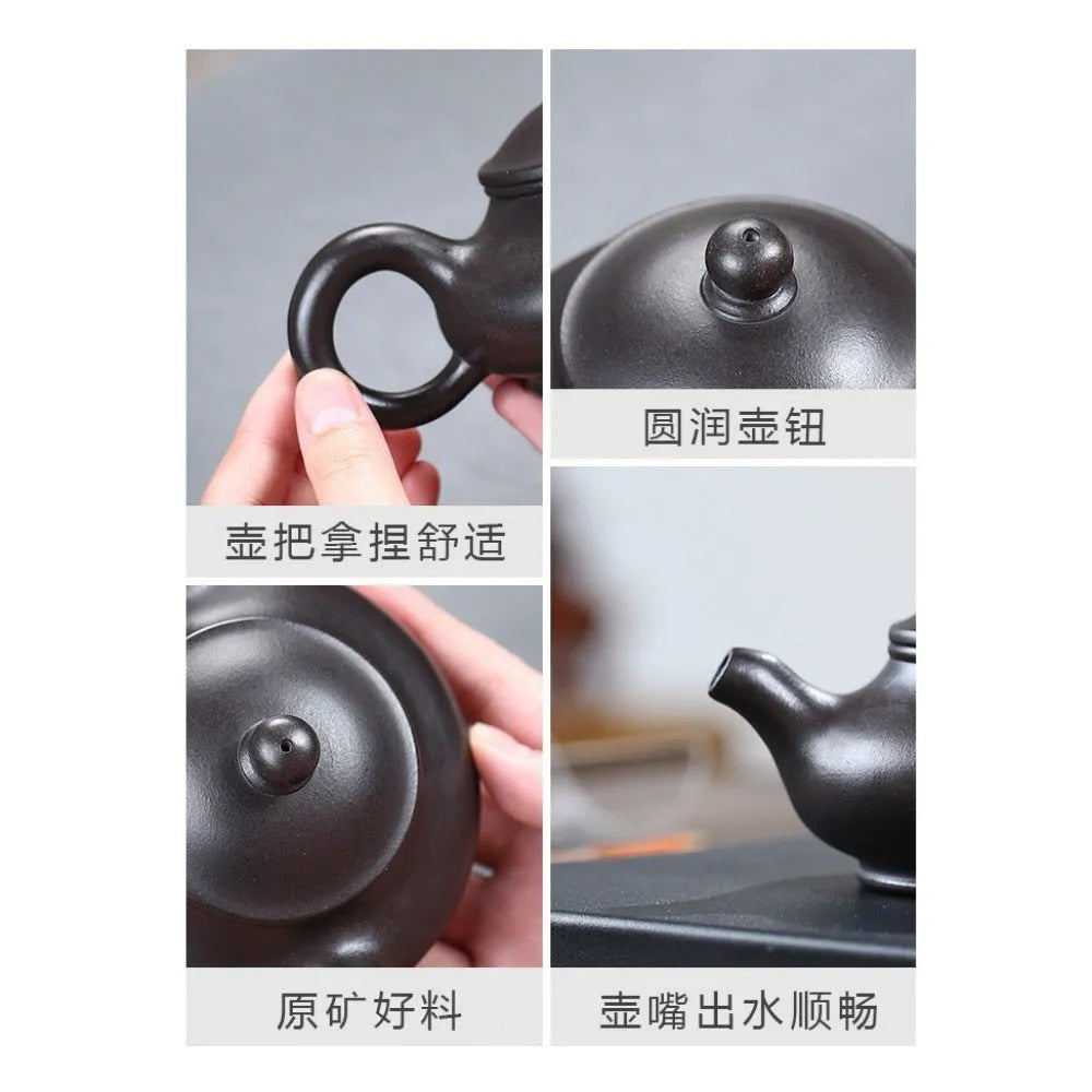 Yixing Zisha Teapot [Ai Pun Pot] (Shi Huang - 240ml) - YIQIN TEA HOUSE | yiqinteahouse.com | 200-300ml, new arrival, teapot, teaware, zisha teapot