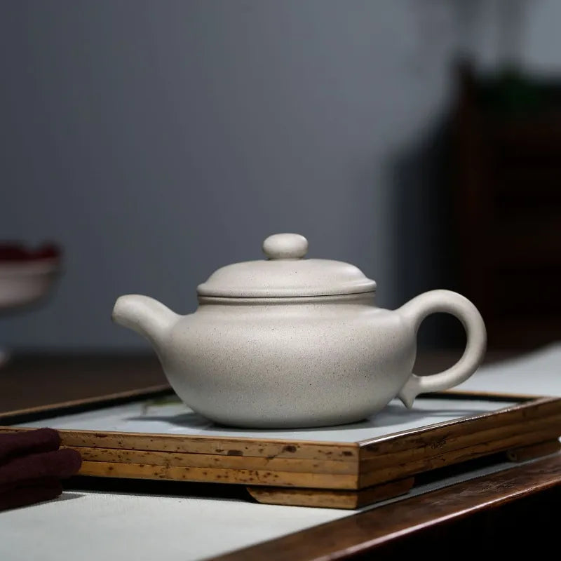 Yixing Zisha Teapot [Antique Pot] (Bai Duan Ni - 300ml) - YIQIN TEA HOUSE | yiqinteahouse.com | 200-300ml, new arrival, teapot, teaware, zisha teapot