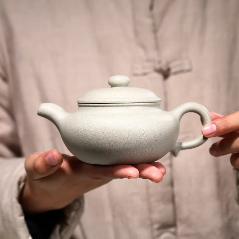 Yixing Zisha Teapot [Antique Pot] (Bai Duan Ni - 300ml) - YIQIN TEA HOUSE | yiqinteahouse.com | 200-300ml, new arrival, teapot, teaware, zisha teapot