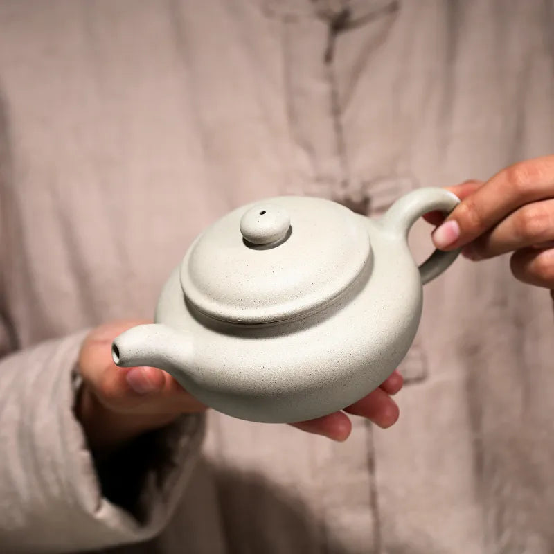 Yixing Zisha Teapot [Antique Pot] (Bai Duan Ni - 300ml) - YIQIN TEA HOUSE | yiqinteahouse.com | 200-300ml, new arrival, teapot, teaware, zisha teapot