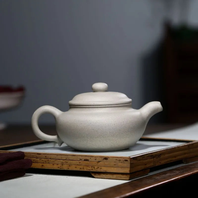 Yixing Zisha Teapot [Antique Pot] (Bai Duan Ni - 300ml) - YIQIN TEA HOUSE | yiqinteahouse.com | 200-300ml, new arrival, teapot, teaware, zisha teapot